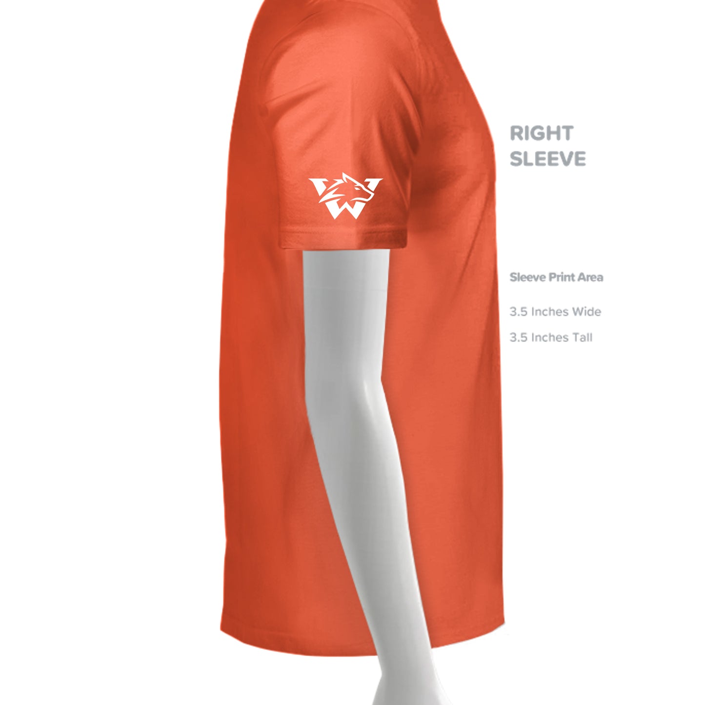 Neon Orange - LST350 - SLEEVE_RIGHT